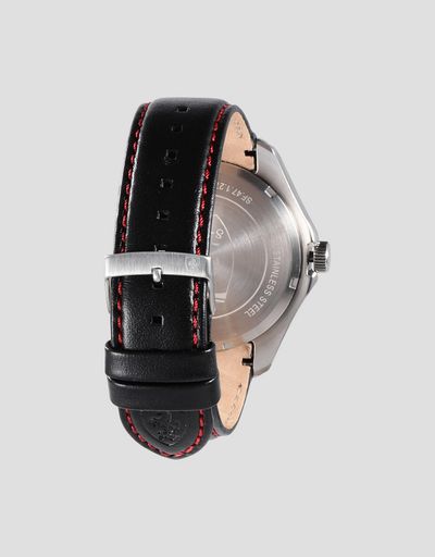 Scuderia Ferrari Online Store - Speedracer automatic watch with skeleton dial and red details - Chrono Watches