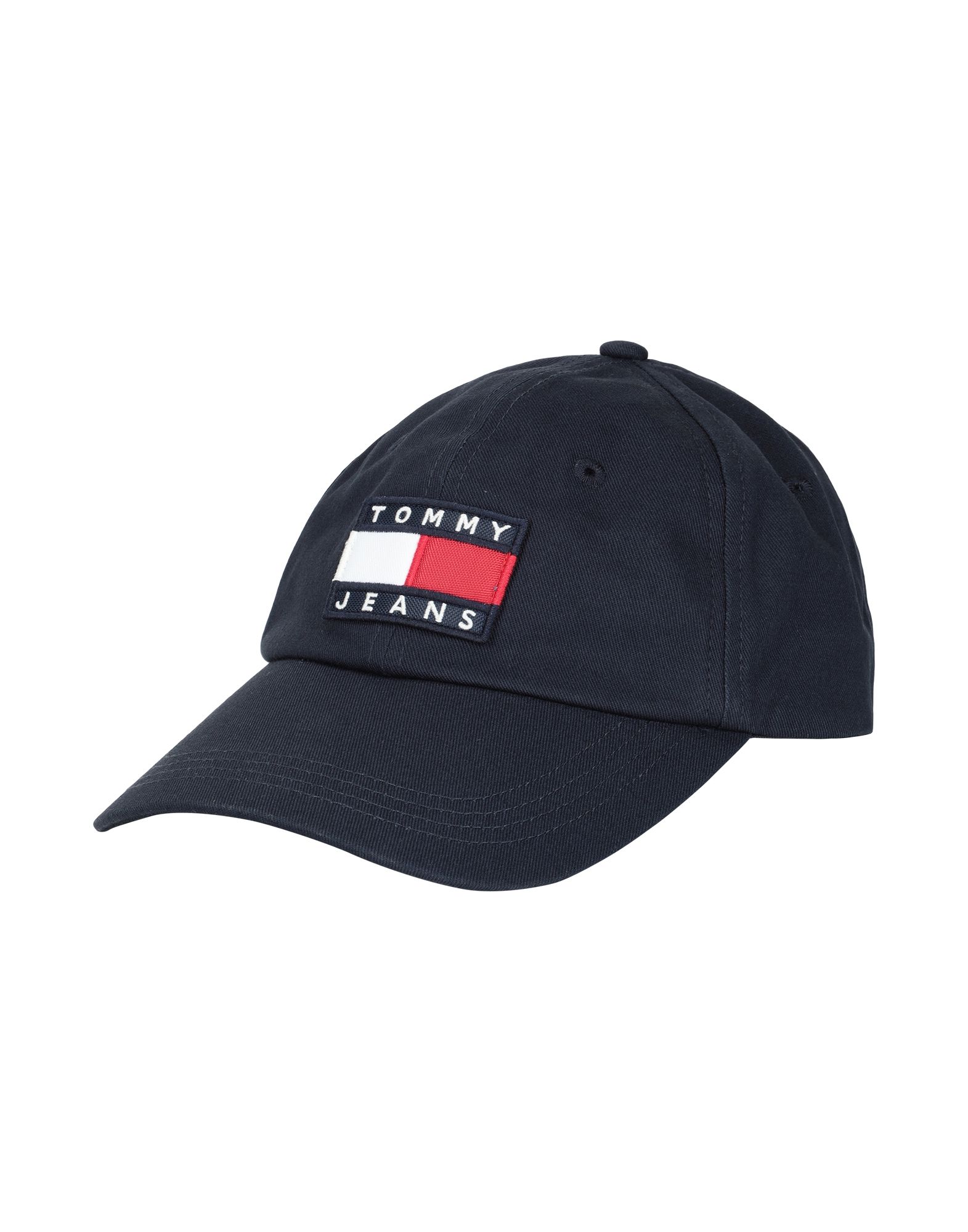 《セール開催中》TOMMY JEANS メンズ 帽子 ダークブルー one size コットン BCI 100% TJM HERITAGE FLAG