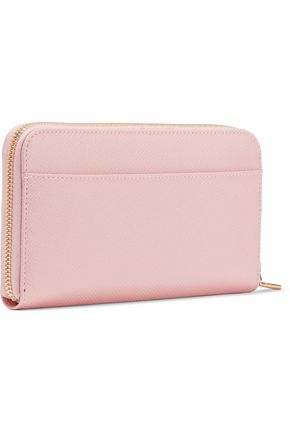 Dolce & Gabbana Woman Textured-leather Wallet Pastel Pink