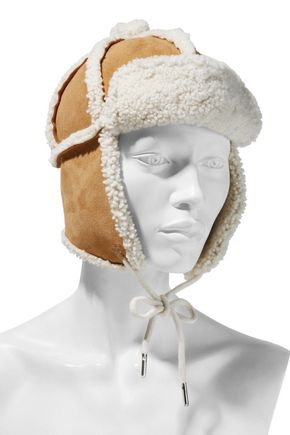 Rag & Bone Shearling Hat In Camel