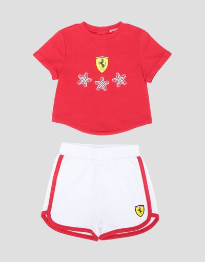 Set neonata T-shirt e shorts