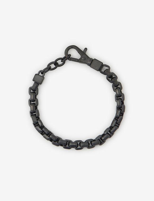 Armani Exchange Bracelets Nero Acciaio Inox