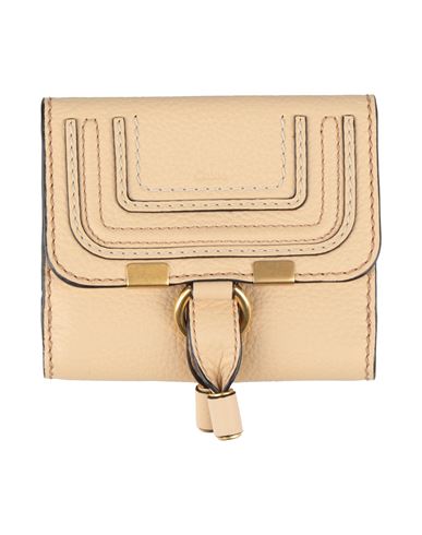 Chloé Woman Wallet Apricot Size - Calfskin In Neutral