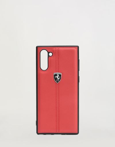 Cover rigida in pelle rossa per Samsung Galaxy Note 10