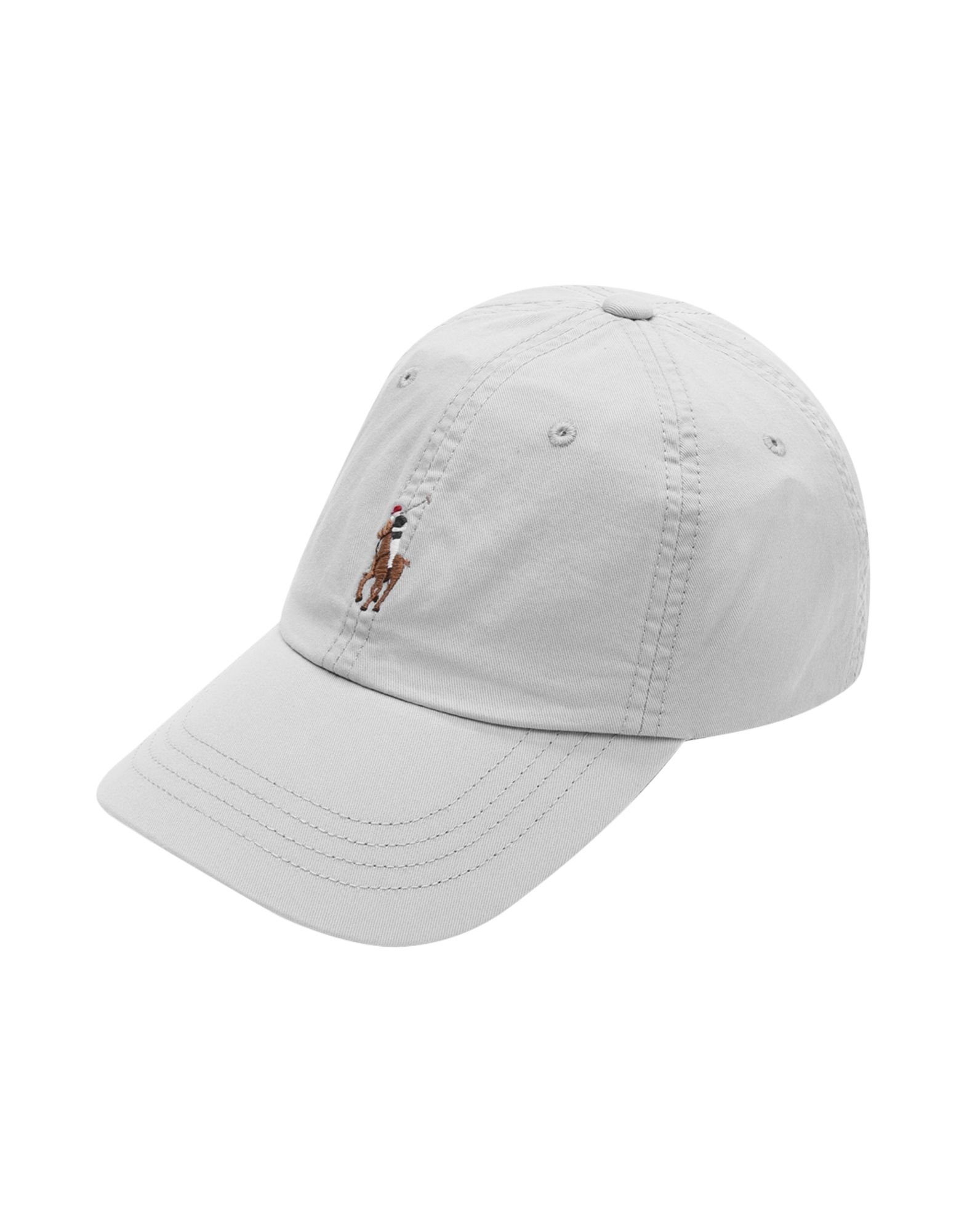《セール開催中》POLO RALPH LAUREN メンズ 帽子 ライトグレー one size コットン 100% STRETCH COTTON BASEBALL CAP