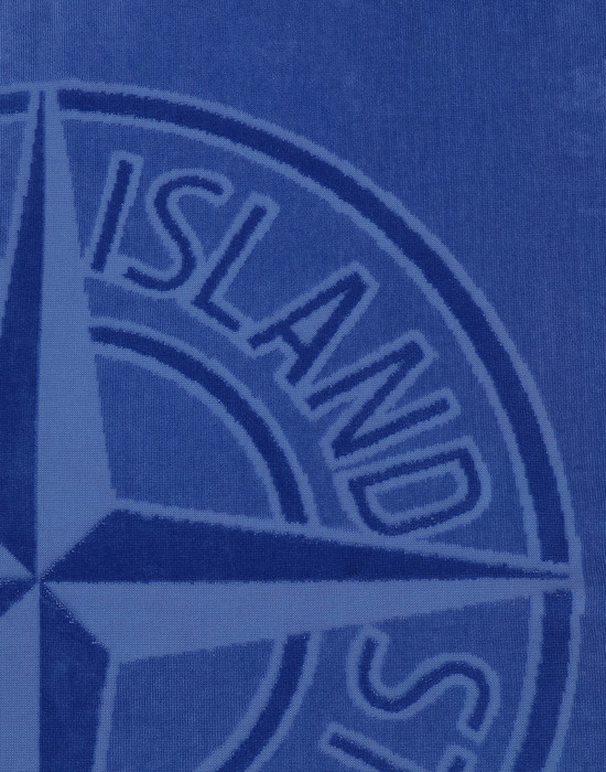 logo-print towel, Stone Island