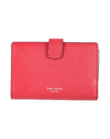 Woman Wallet Brick red Size - Bovine leather, PVC - Polyvinyl chloride