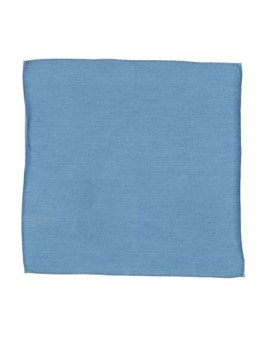 Brunello Cucinelli Man Scarf Blue Size - Cotton