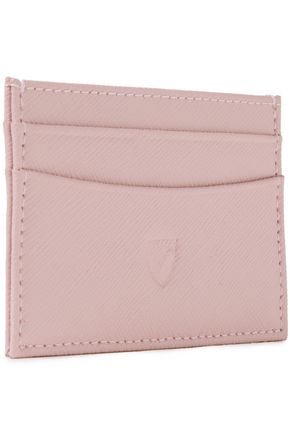 Aspinal Of London Textured-leather Cardholder In Blush