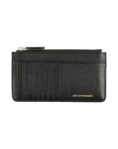 Emporio Armani Woman Wallet Black Size - Bovine Leather