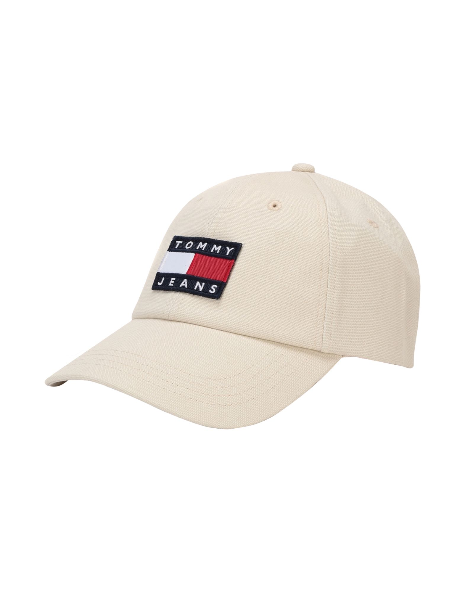 《セール開催中》TOMMY JEANS メンズ 帽子 ベージュ one size コットン BCI 100% TJM HERITAGE CAP