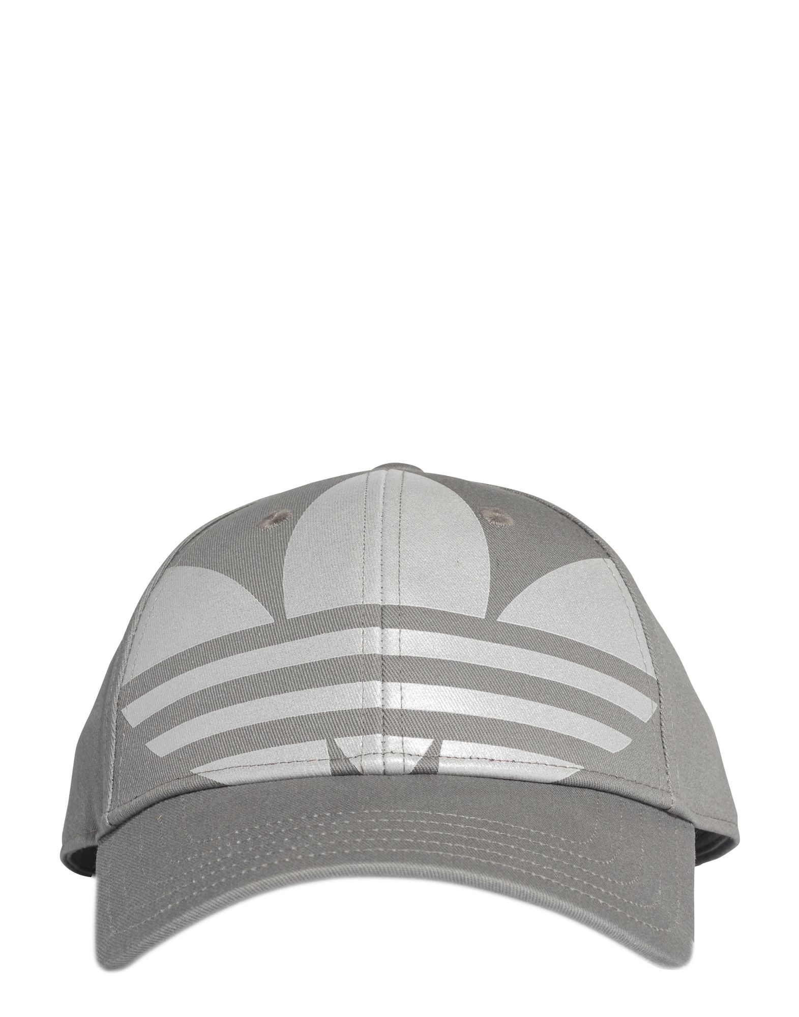 《セール開催中》ADIDAS ORIGINALS Unisex 帽子 グレー one size コットン 100% L TREFOIL CAP