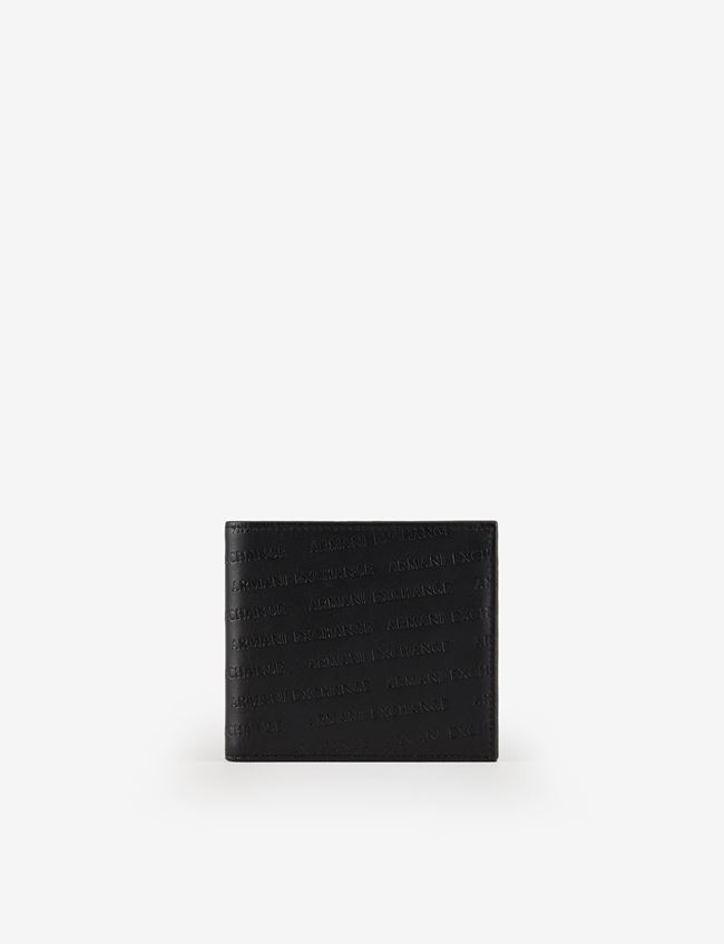 Armani Exchange Wallet Black Bovine