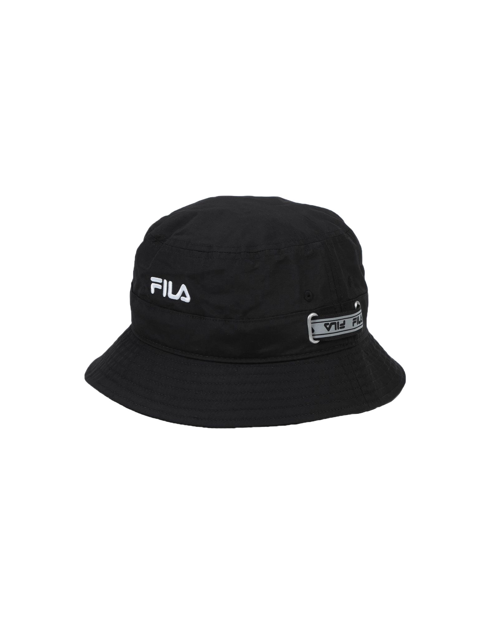 《セール開催中》FILA HERITAGE Unisex 帽子 ブラック one size ナイロン 100% FISHING BUCKET HAT