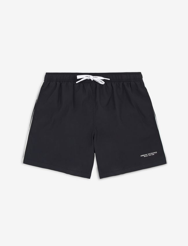 Armani Exchange Costume Da Bagno Nero Poliestere