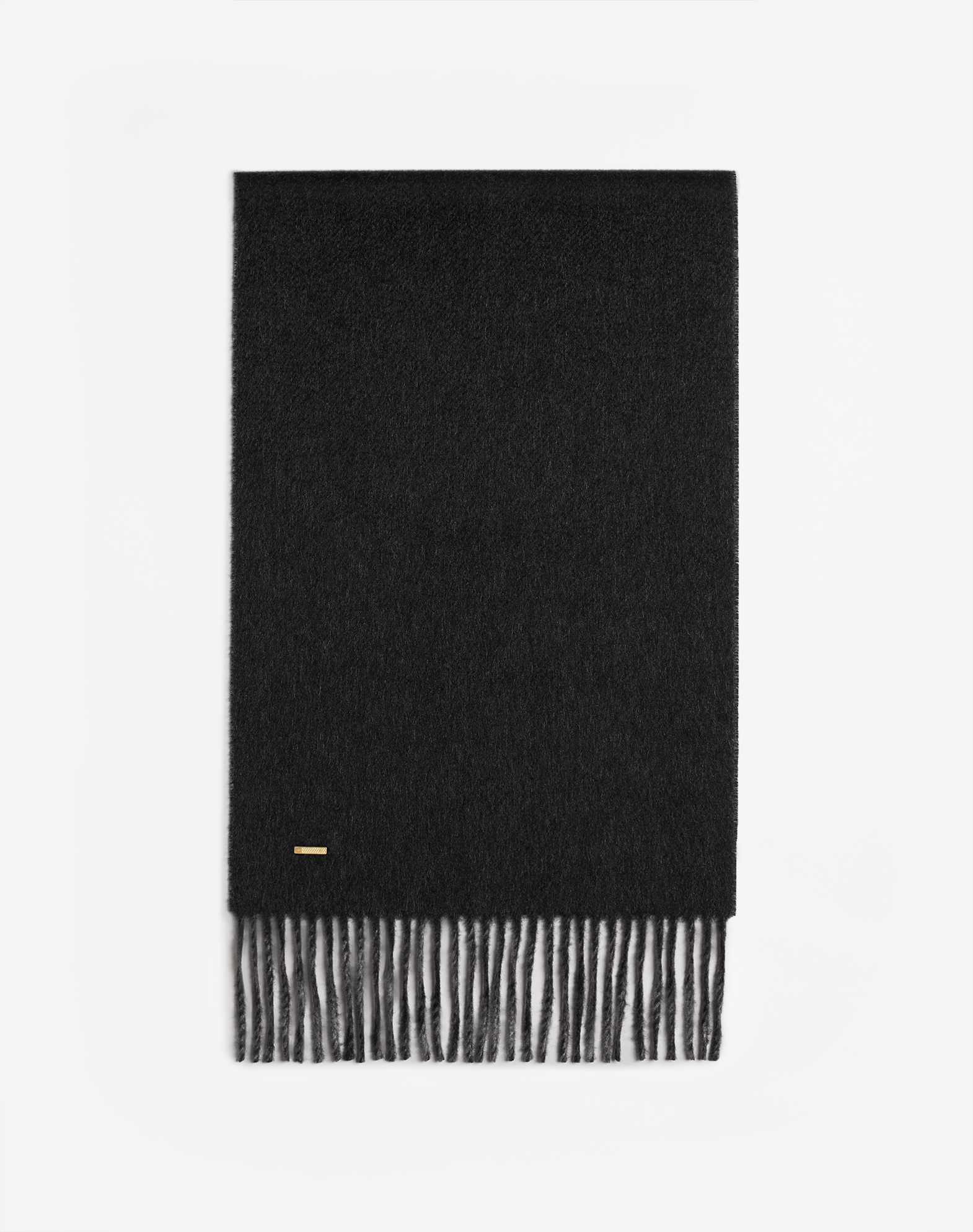 Dunhill Cashmere Double Face Scarf In Grey