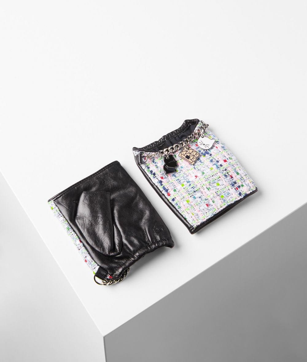 Karl Lagerfeld Mujer Mitones Con Cadena K/soho Multi 100% Piel de cabra, Tamaño: S/M