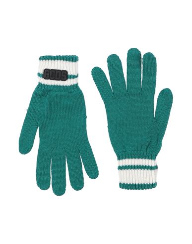 Gcds Man Gloves Emerald Green Size Onesize Wool, Acrylic
