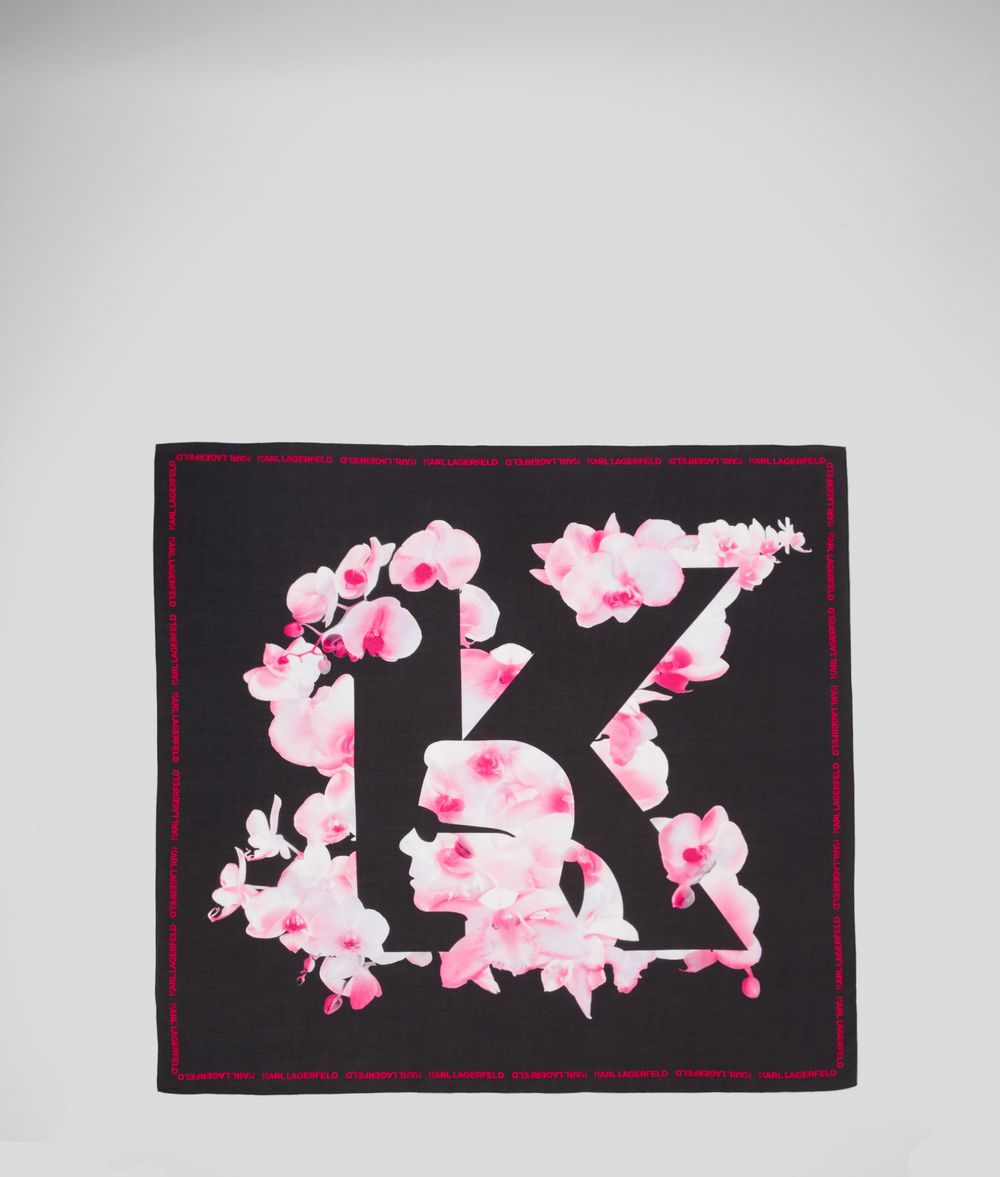Karl Lagerfeld Donna K/orchid Foulard Multi 76% Modal, 24% Seta, Taglia: OneSize