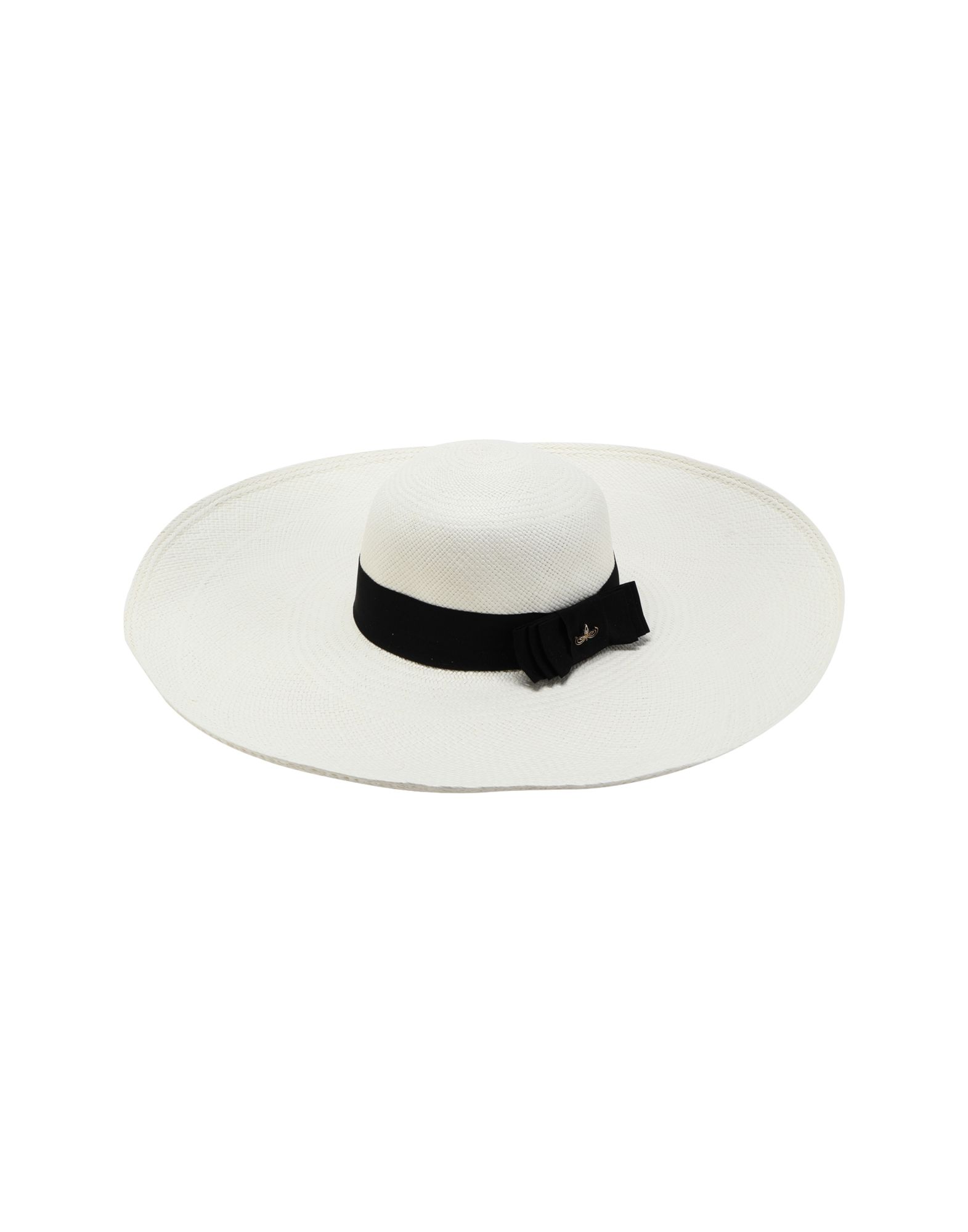 《セール開催中》PANAMA HATTERS レディース 帽子 ホワイト L ストロー 100% AUDREY LADY COLLECTION WHITE BLACK +TRAVEL BAG