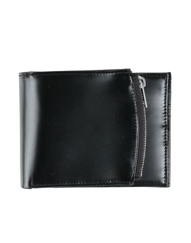 Shop Maison Margiela Man Wallet Black Size - Bovine Leather