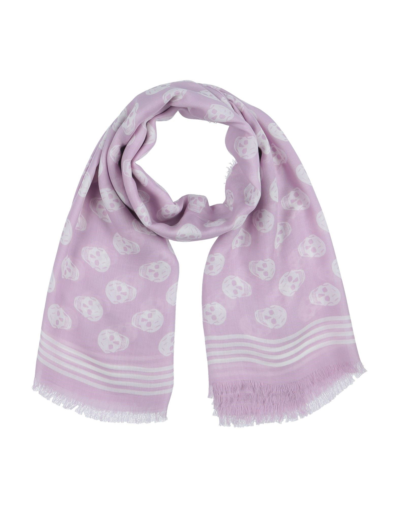 Alexander Mcqueen Scarves In Light Purple