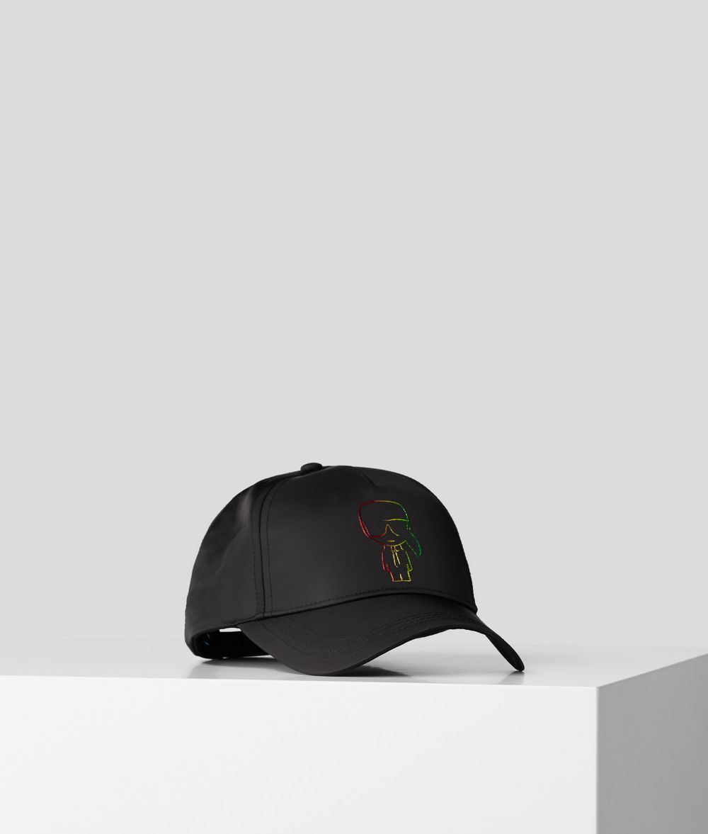 Karl Lagerfeld Unisexe Casquette K/love Noir 50% Polyamide, 50% polyester, Taille: OneSize