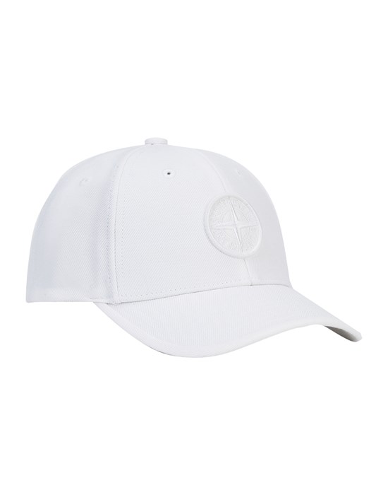 STONE ISLAND KIDS 91263 Cap Man White