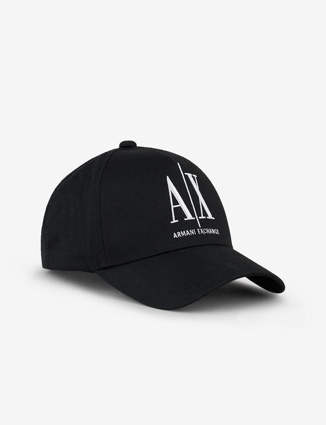 Armani Exchange Cappello Nero Cotone