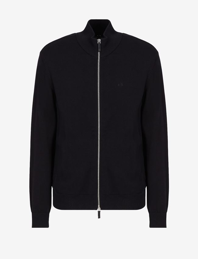 Armani Exchange Cardigan Nero Cotone