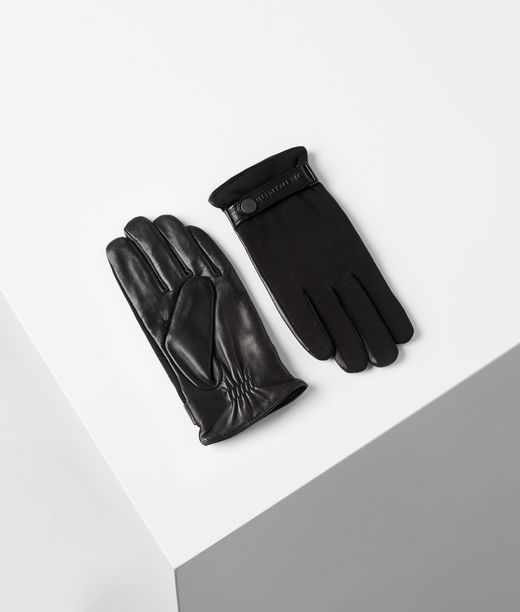 Image of Mixed Fabric Gloves