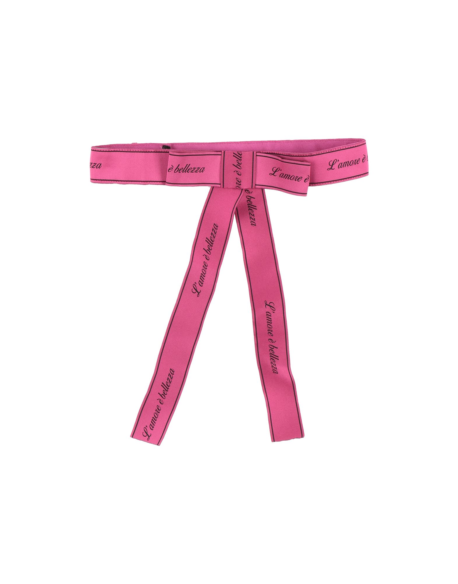 Dolce & Gabbana Kids'  Toddler Girl Belt Fuchsia Size 6 Polyester In Pink