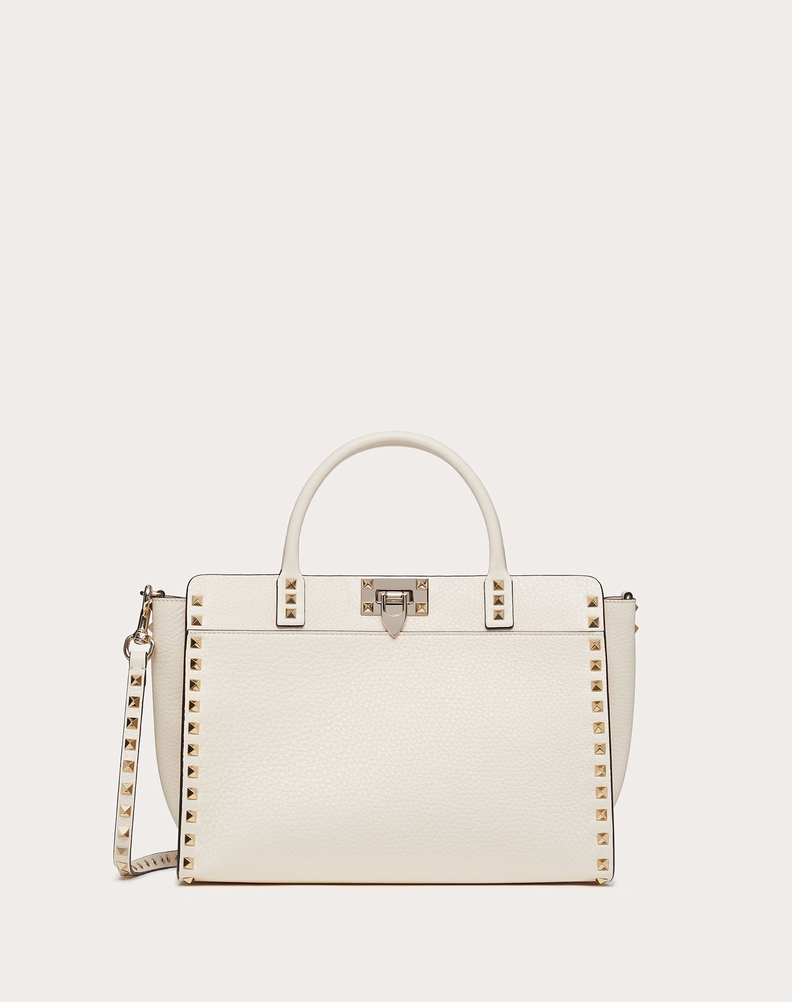 Small Rockstud Grainy Calfskin Handbag For Woman Valentino Online Boutique