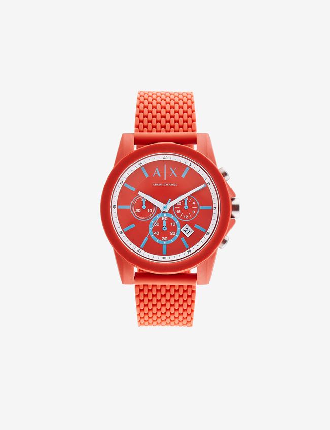 Armani Exchange Analog Watches Orange Plastic | ModeSens