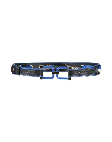 Elisabetta Franchi Woman Belt Blue Size 4 Synthetic Fibers, Polyester In Blue