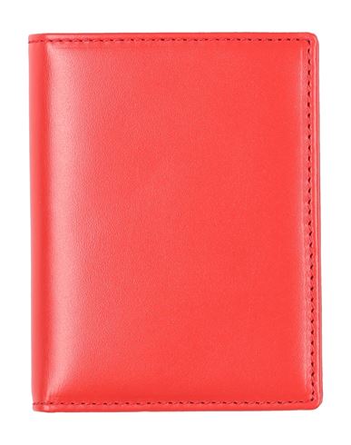 Shop Comme Des Garçons Man Wallet Tomato Red Size - Bovine Leather