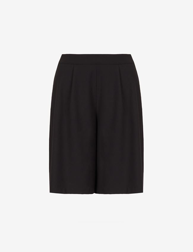 Armani Exchange Shorts Nero Poliestere, Viscosa, Elastan