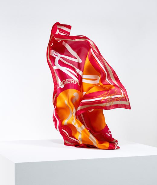 Woman K/autograph Scarf Red 100% Silk - Size: OneSize