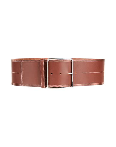 Woman Belt Sand Size 36 Soft Leather