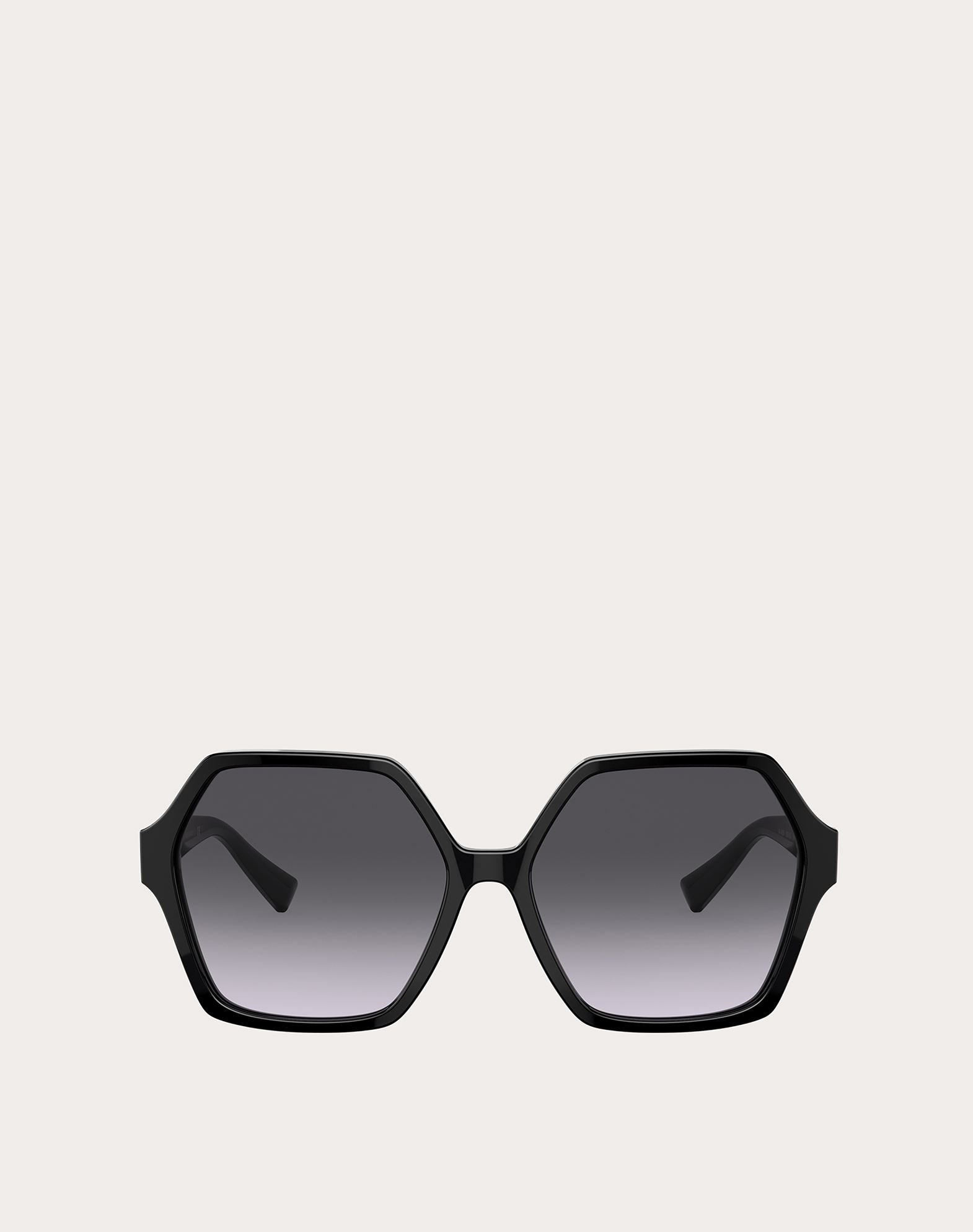 Valentino Garavani Valentino Occhiali Vlogo Signature Hexagonal Acetate  Frames In Black/gradient Black | ModeSens