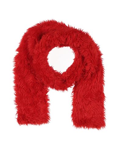 Msgm Woman Scarf Red Size - Modacrylic, Polyester