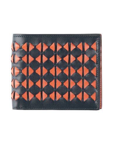 Serapian Billfold 8cc Mosaico Black/amaranth Man Wallet Rust Size - Lambskin, Calfskin