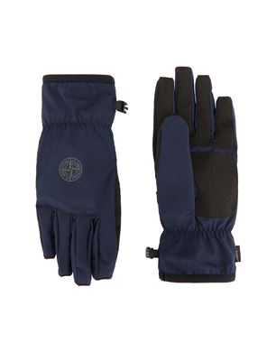 Stone Island,Gloves,Man,Blue,Size L,92% Polyester 8% Elastane