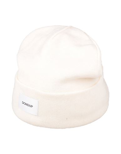 Dondup Man Hat Ivory Size Onesize Wool, Acrylic In White
