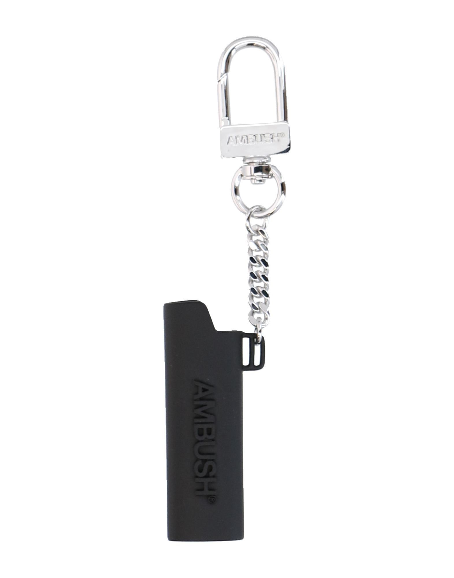 Ambush Key Ring With Lighter Holder In Black