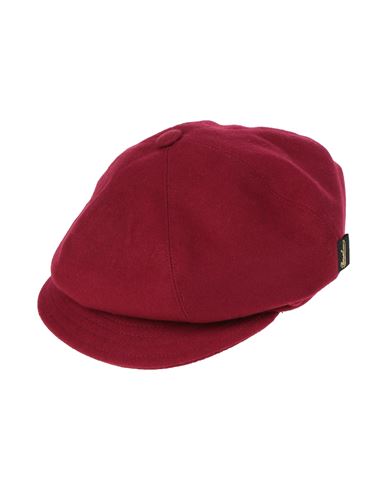 Borsalino Woman Hat Burgundy Size 6 ¾ Wool In Red