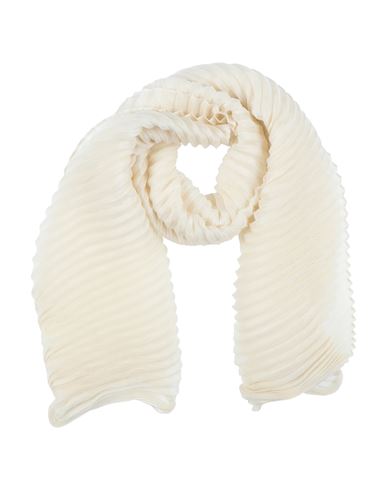Agnona Woman Scarf Cream Size - Cashmere, Silk In White