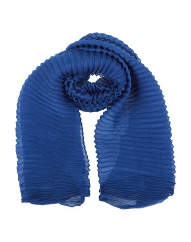 Agnona Woman Scarf Blue Size - Cashmere, Silk