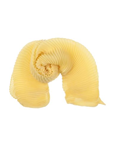 Agnona Woman Scarf Light Yellow Size - Cashmere, Silk