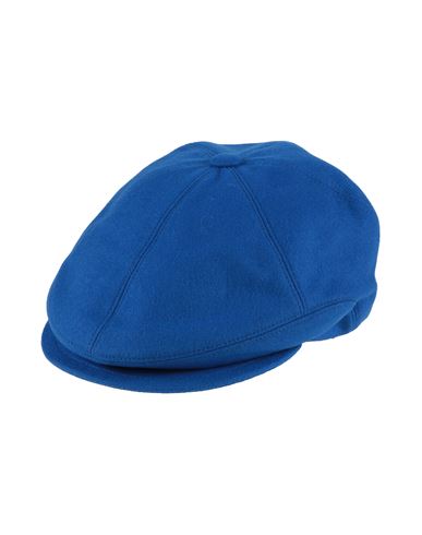 Borsalino Man Hat Bright Blue Size 7 ⅜ Merino Wool